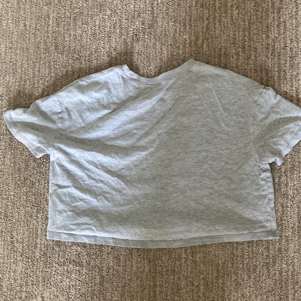 Old Navy Gray Kids Cropped T-Shirt with Cartoon Characters - Picture 3 of 3